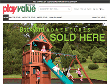 Tablet Screenshot of playvaluetoys.com